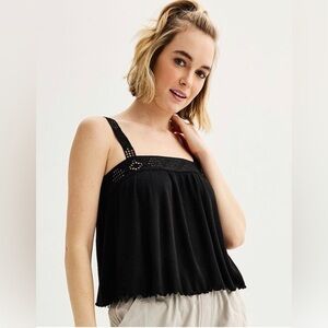 NEW Rewind Black Boho Tank.‎